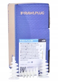Kołek spiralny do styropianu  uniwersalny ISO-PLUG 50mm T40 RAWLPLUG
