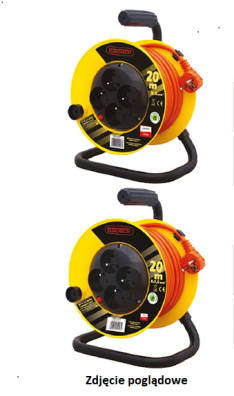 Przedłużacz bębnowy 10m IP20 4x2p+z 3x1,5mm2 PZB1-40-10Y