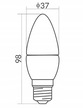 Źródło światła LED B35 E27 3W 4000K 270lm 180° AC220-240V ECO LIGHT (2)