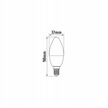 Źródło światła LED B35 E14 3W 4000K 270lm 180° AC220-240V ECO LIGHT (2)