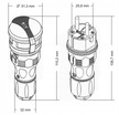 Zestaw przyłączeniowy EXTREM wtyczka WT-54/ gniazdo GN-54 IP54 PLASTROL  (3)