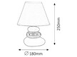 Lampa ceramiczna SALEM 1xE14 max. 40W IP20 biała (2)