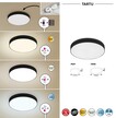 Plafon TARTU 18W 2800/4000/6000K 1800lm IP44 Ø175mm czarny (2)