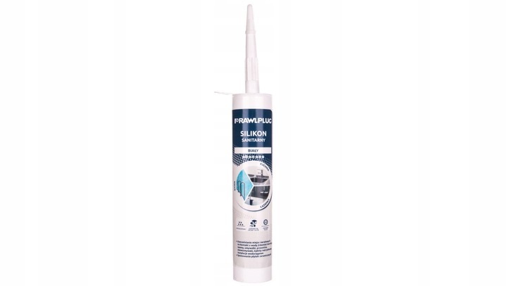 Sylikon sanitarny biały, 300ml RAWLPLUG (1)