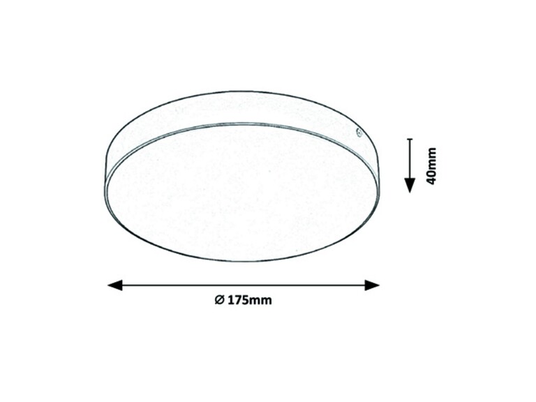 Plafon TARTU 18W 2800/4000/6000K 1800lm IP44 Ø175mm biały (3)