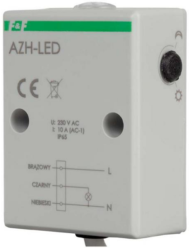 Automat zmierzchowy z czujnikiem światłoczułym do załączania oświetlenia LED AZH-LED (2)