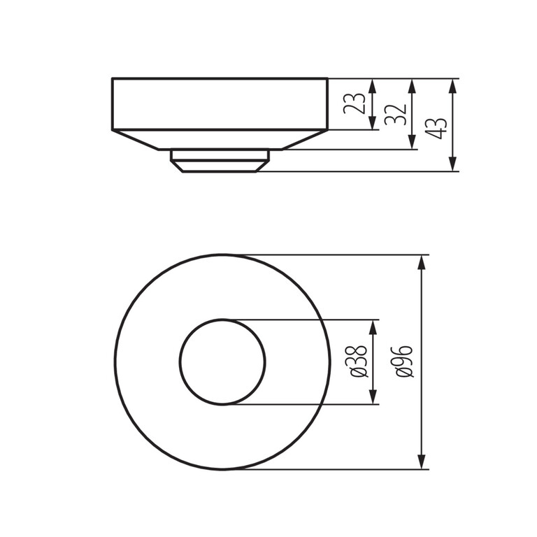 Czujnik ruchu ROLF JQ-O IP20 1200VA 230V 360st. (2)
