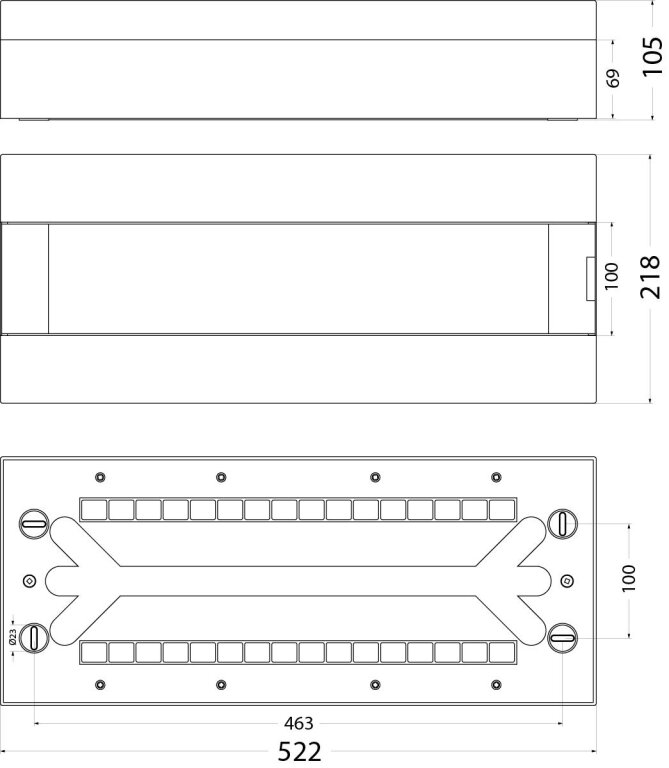 Rozdzielnica n/t 1x24 IP40 SRn-24/1 (N+PE) (4)