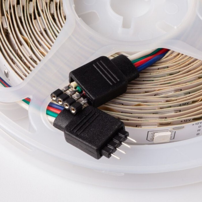 Zestaw taśma LED + zasilacz 7.2W/m RGB 12VDC IP20 5m (2)