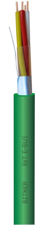 Kabel BiT E-BUS PVC 2x2x0,8 RAL 6018 do magistrali EIB KNX (1)