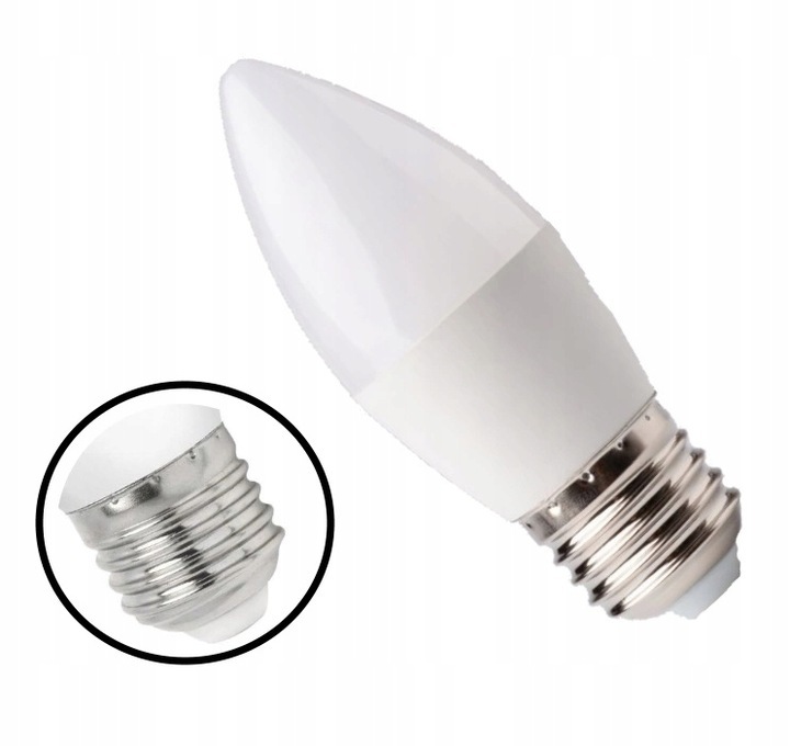 Źródło światła LED B35 E27 10W 3000K 900lm 180° AC220-240V ECO LIGHT (1)