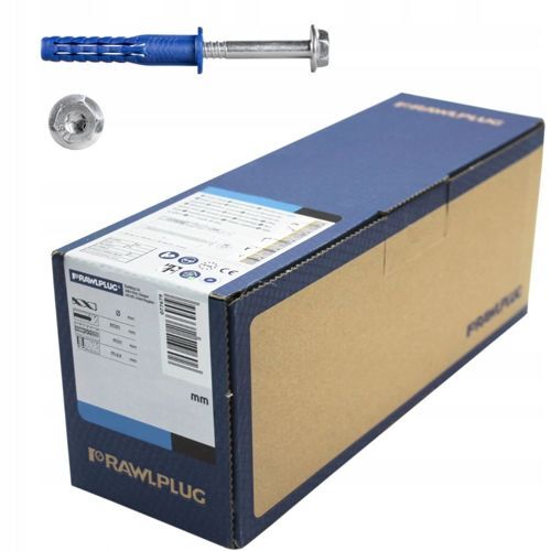 Kołek ramowy z kołnierzem FFS 10x50mm z wkrętem heksagonalnym 7,0x59mm T40/SW13 RAWLPLUG (1)