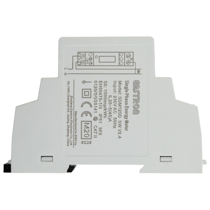Licznik zużycia energii 1-fazowy 45A SDM 120 D (2)