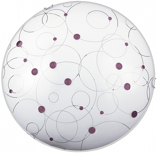 Lampa sufitowa Jolly lilac, E27, 3x40W, biała (1)