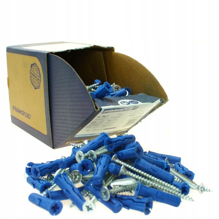 Kołek uniwersalny UNO 8x32mm z wkrętem 5,0x60mm RAWLPLUG (1)