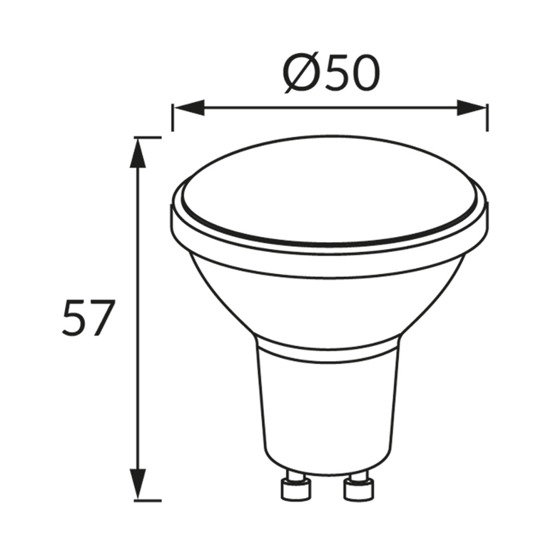 Żarówka LED GU10 8W 4100K 720lm 100° AC230V (2)