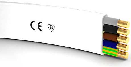 Przewód instalacyjny YDYp 450/750 5x2,5 biały / 1mb POLSKI PRODUCENT (2)