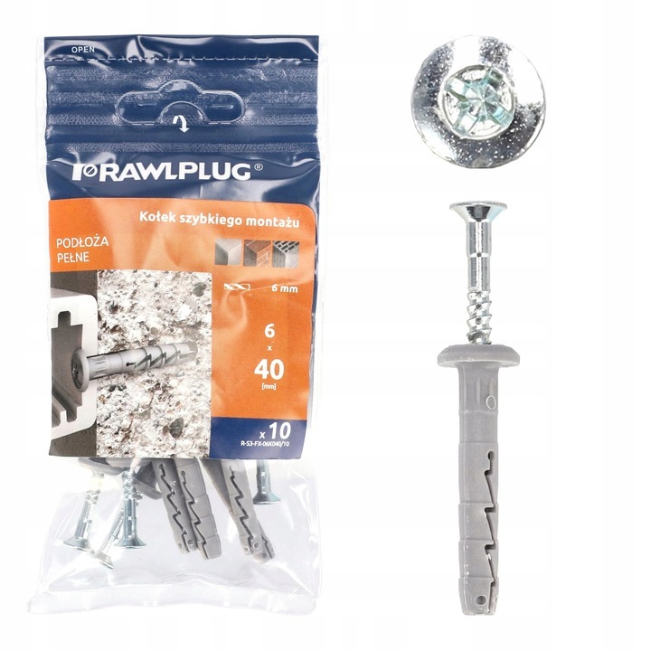 Kołek szybkiego montażu FX-K 6x40mm RAWLPLUG (3)