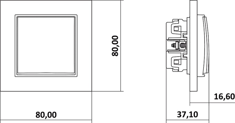 Łącznik krzyżowy biały KARLIK MINI (2)